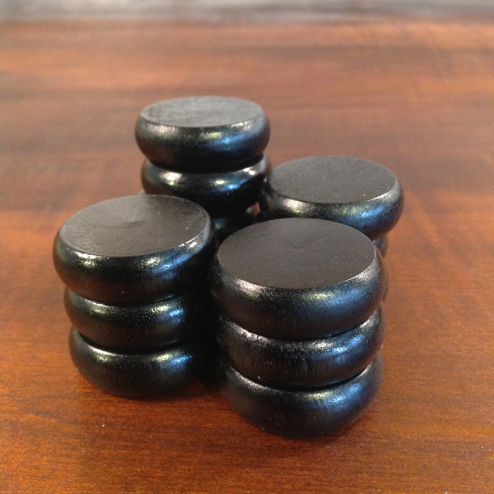 Grey Birdseye on Ebony